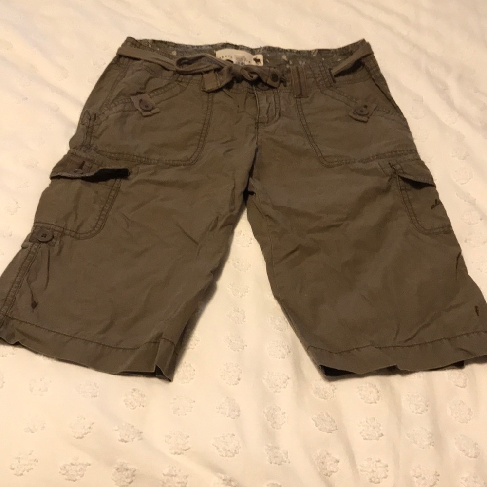 Abercrombie Poplin Convertible Cargo Shorts